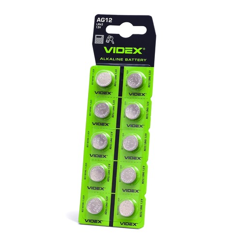 10 stk. AG12/LR43 - Alkalisk batteri