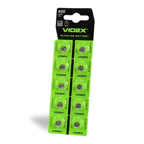 10 stk. AG2/LR726 - Alkalisk batteri