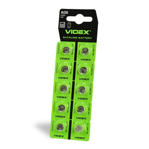 Alkalisk batteri - AG6/LR921, 10 stk