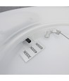 24W Nymphea Flat Duo LED taklampe - CCT, 130lm/W, IP54, Ø29,2cm, hvit kant