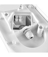 Oval LED vegglampe - 11W, IP65, IK07, 5000K, hvit