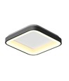 72W dæmpbar LED taklampe - 45x45cm, 2700-6000K, sort kant, inkl. fjernkontroll, IP20 innendørs