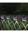 2 stk. Solcelle vegglampe LED - Sølv, Flott veggeffekt, utendørs