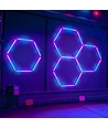 50W Hexagon RGBIC 3 felter komplett sett - Inkl. bluetooth-kontroller og strømforsyning