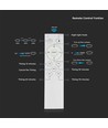 Dimbar 30W/60W Designer taklampe - Ø51cm, justerbar fargetemperatur, hvit, inkl. fjernkontroll