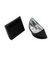 2x Solcelle vegglampe LED - Sort, flott veggeffekt, utendørs