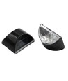 2x Solcelle vegglampe LED - Sort, flott veggeffekt, utendørs