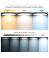 39W CCT taklampe med RGBIC backlight - Ø30cm, Tuya, inkl. fjernkontroll