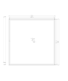 Innfellingsramme for 60x60 LED-panel - Leveres samlet, passer til Troldtekt uten tilpasning, hvit kant