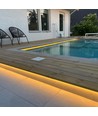 15m 7,5W/m Pool strip vanntett - 24V DC, IP68, 120 LED pr. meter