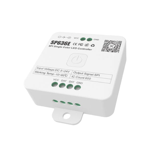 Løpelys SPI strip kontroller - RF, 12V/24V