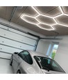 Hexagon LED 5 felt komplett sett - RA95, 168W. inkludert strømtilkobling