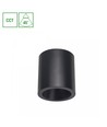 7W LED påbygningsspot, CCT - 3 lysfarger, Ø9cm, sort, UGR19, 45° spredning