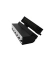 36W 3-faset RA92 justerbar LED-lysskinne - Sort, 23,5 cm