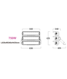 750W Stadion lyskaster - 170lm/W, Philips driver, 1-10V dimbar, IP66