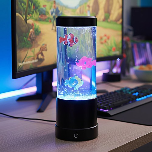 Jellyfish RGB 25cm høy lampe - Ø9 cm, perfekt for barn og barnlige sjeler
