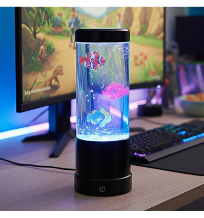 Jellyfish RGB 25cm høy lampe - Ø9 cm, perfekt for barn og barnlige sjeler