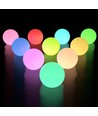 Ø20 cm RGB LED ball - Oppladbar, med fjernkontroll, IP66
