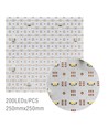 25x25 cm 15W foldbart CCT LED-ark RA95 - 24V DC, IP20