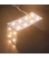 25x25 cm 15W foldbart CCT LED-ark RA95 - 24V DC, IP20