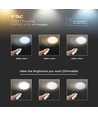 VT-8472 LED 36W - 72W, designer kuppellampe med fjernkontroll, CCT-bytte, dimbar, stjernecover