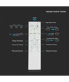 VT-8472 LED 36W - 72W, designer kuppellampe med fjernkontroll, CCT-bytte, dimbar, stjernecover