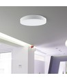 VT-8564 LED 30W E27 - 60W/30W Designer kuppellampe med fjernkontroll, elegant hvitt deksel, dimbar