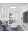 VT-8564 LED 30W E27 - 60W/30W Designer kuppellampe med fjernkontroll, elegant hvitt deksel, dimbar
