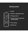 60W Designer LED taklampe med fjernkontroll - Ø49,5cm, dimbar, 4000K, hvitt deksel