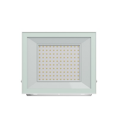 Noctis Lux projektør 100W - nøytral hvit, 230V, IP65, 251x207x26mm, hvit