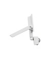 20W lyskaster med sensor - IP44, hvit, arbeidslampe, PIR-sensor
