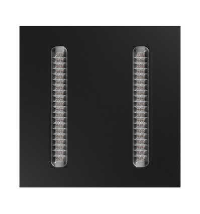 Algine Doppio panel 600x600x35 40W - nøytral hvit, 230V, 80°, IP20, svart