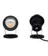 6W LED hage lampe - Svart, med spyd, IP65, 12-24V