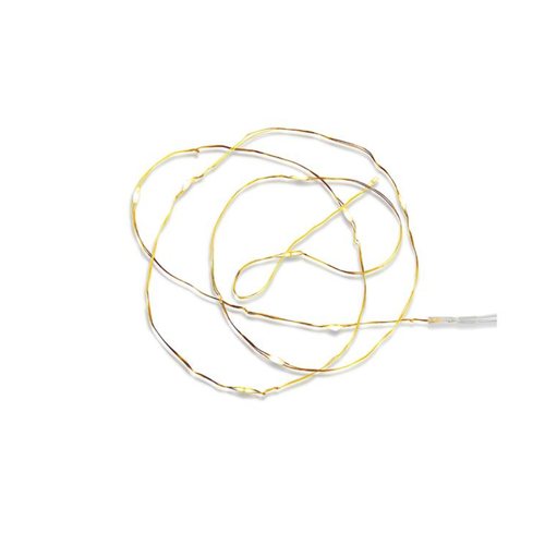 Outlet: Mini batteri lyskjede i kobber med 20 LED lys