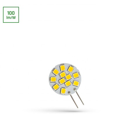 Spectrum LED 1,2W G4 - 12V, varm hvit