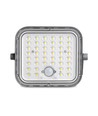20W LED solcelle lyskaster med sensor - 1400lm, IP65, 5000K, grå, utendørs