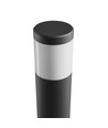72cm Stella hagelampe GU10, 6W CCT - IP44, sort, rund, utskiftbar lyskilde, 3 lysfarger