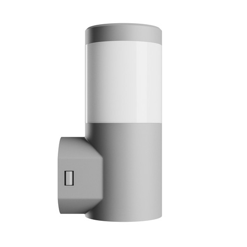 6W Stella Column vegglampe CCT - IP44, IK08, grå, inkl. GU10 pære, 3 lysfarger