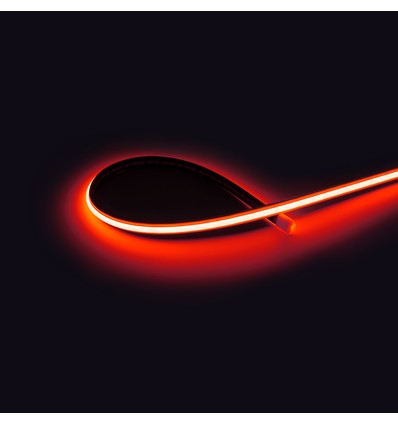 5m 9W/m Rød Dot-free COB-LED stripe - IP20, 240 LED per meter, 24V, COB LED