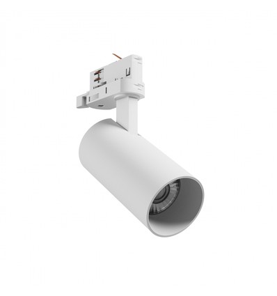 Hvit 16W skinnespot 3i1 - CCT, spredning 25°, 3-faset, Spectrum
