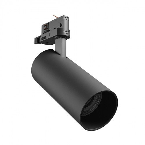 Sort 24W skinnespot 3i1 - CCT, spredning 25°, 3-faset, Spectrum