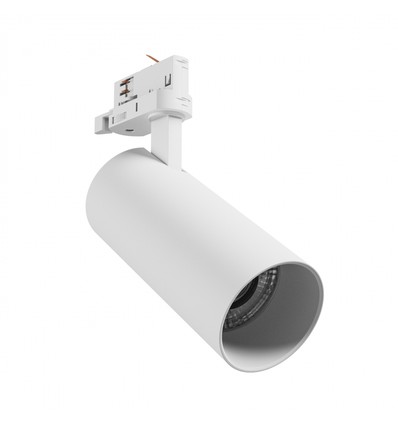 Hvit 24W skinnespot 3i1 - CCT, spredning 25°, 3-faset, Spectrum