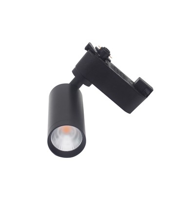 6,5W 1-faset RA98 skinnespot - Sort, 1F2W