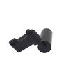 6,5W 1-faset RA98 skinnespot - Sort, 1F2W