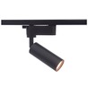 6,5W 1-faset dimbar RA 98 skinnespot - Sort, 1F2W