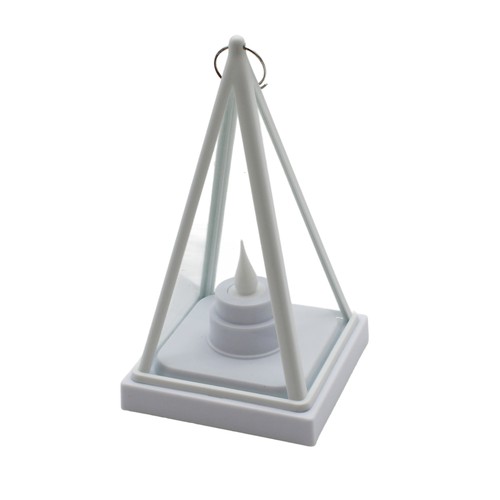 LED lanterne trekantet - Hvit, batteri, IP54 innendørs/utendørs