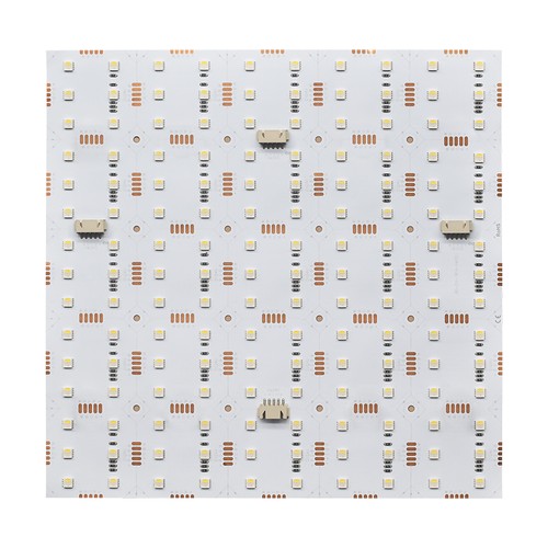 25x25cm 17,5W foldbart RGB+NW LED-ark RA95 - 24V DC, IP20