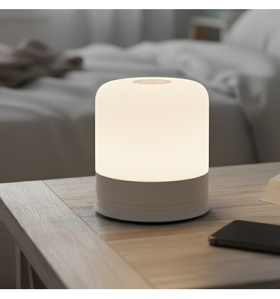 Oppladbar LED bordlampe Innendørs/utendørs - Hvit, berøringsdimbar, 3i1, IP54 utendørs