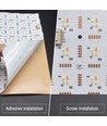 49x24 sammenleggbar RGB+CW LED ark RA95 - 45W, IP20, 24V
