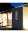 VT-11112 LED vegglampe 12W - 4000K, svart hus, IP65